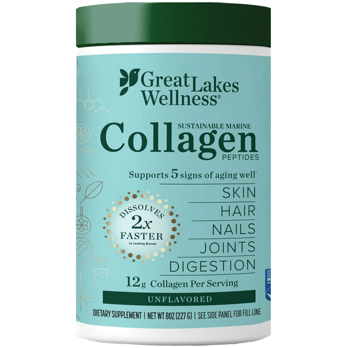 Great Lakes Wellness – Marine Collagen Peptides 227g