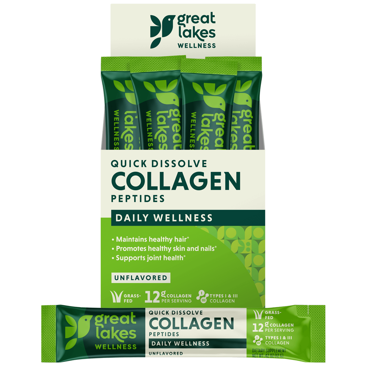 Collagen Peptides hydrolysed (Quick Dissolve) Unflavoured 20 Sachets